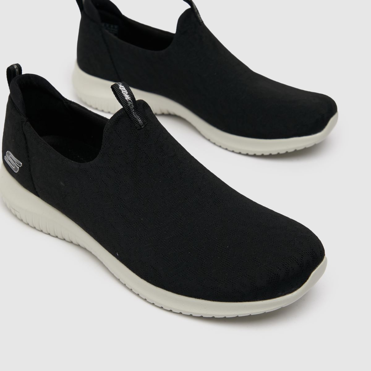 black ultra flex trainers