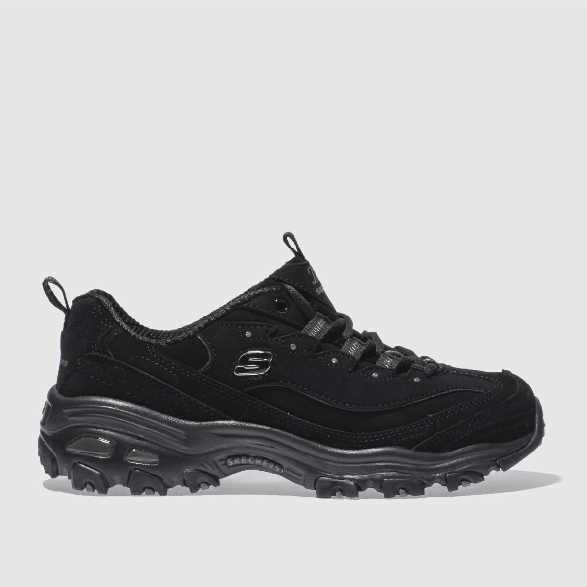 Skechers black d'lites 2025 play on trainers