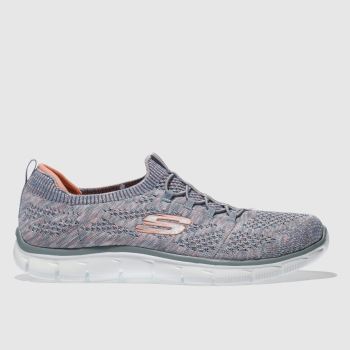 skechers grey empire sharp thinking trainers skechers grey empire sharp thinking trainers