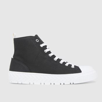 schuh black marci hi top lace up trainers schuh black marci hi top lace up trainers