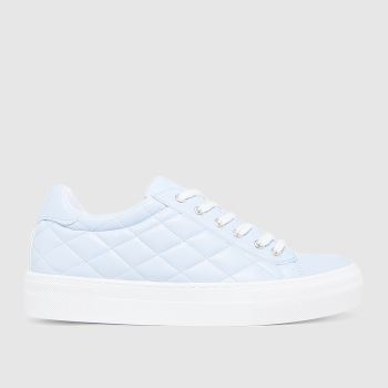schuh blue melanie padded lace up trainers schuh blue melanie padded lace up trainers