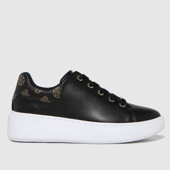GUESS black & gold bradly2 trainers GUESS black & gold bradly2 trainers