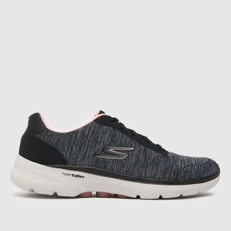 Womens Black \u0026 Pink SKECHERS Go Walk 6 