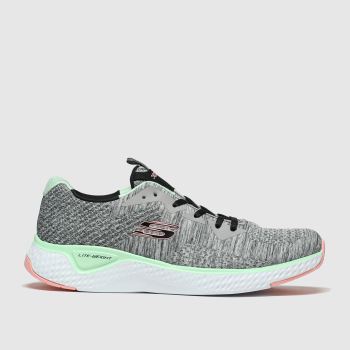 skechers grey solar fuse brisk escape trainers skechers grey solar fuse brisk escape trainers