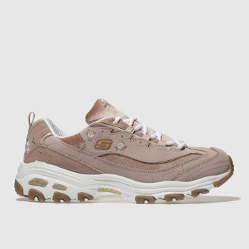 skechers pale pink dlites trainers skechers pale pink dlites trainers