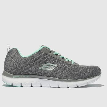 skechers grey flex appeal 2.0 trainers skechers grey flex appeal 2.0 trainers