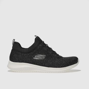 SKECHERS black & white ultra flex trainers SKECHERS black & white ultra flex trainers