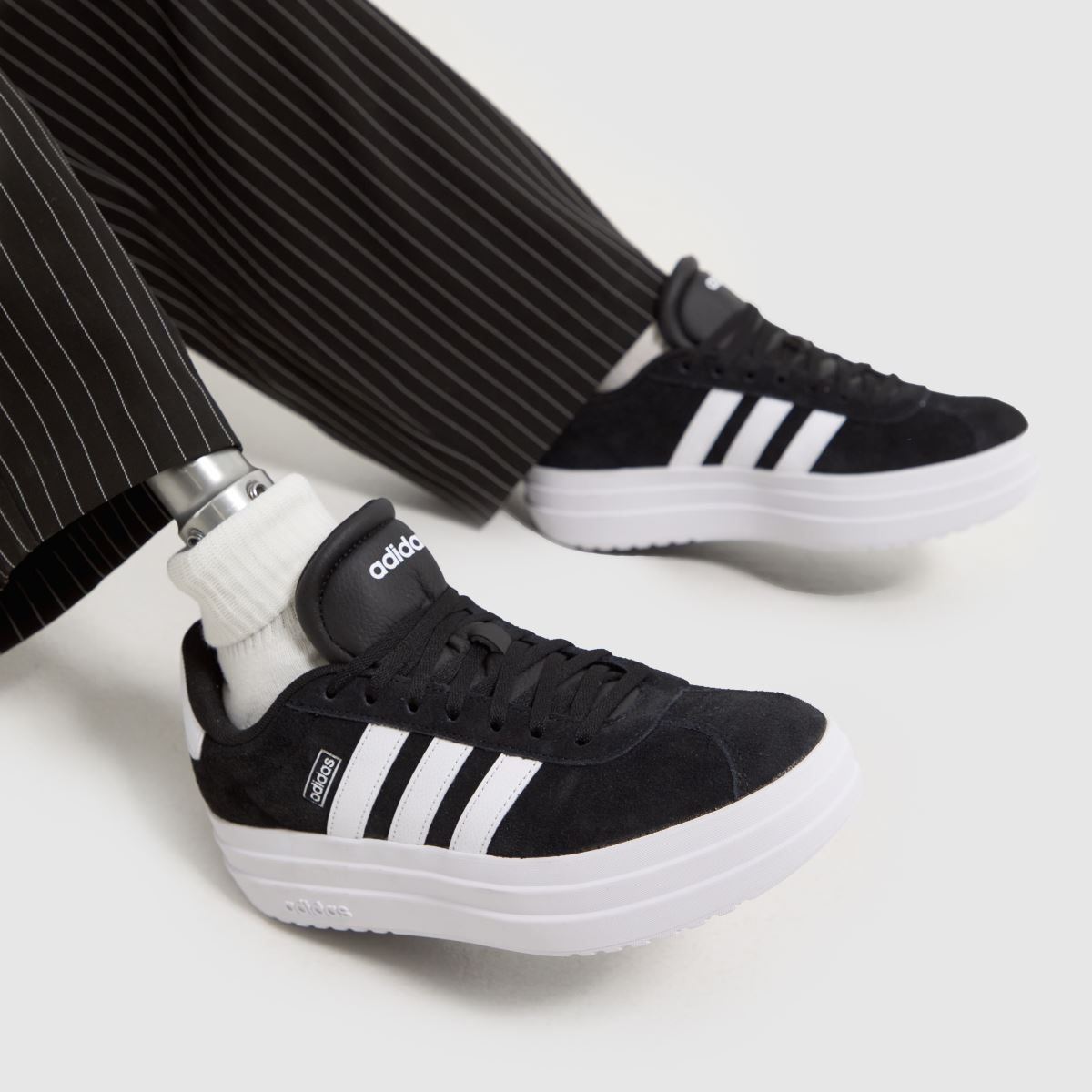 adidas VL Court Bold in Black & White adidas VL Court Bold 8