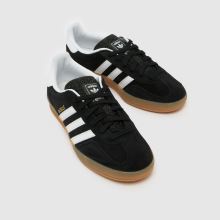 adidas Gazelle Indoor in Black & White adidas adidas Gazelle Indoor in Black & White,3 of 4