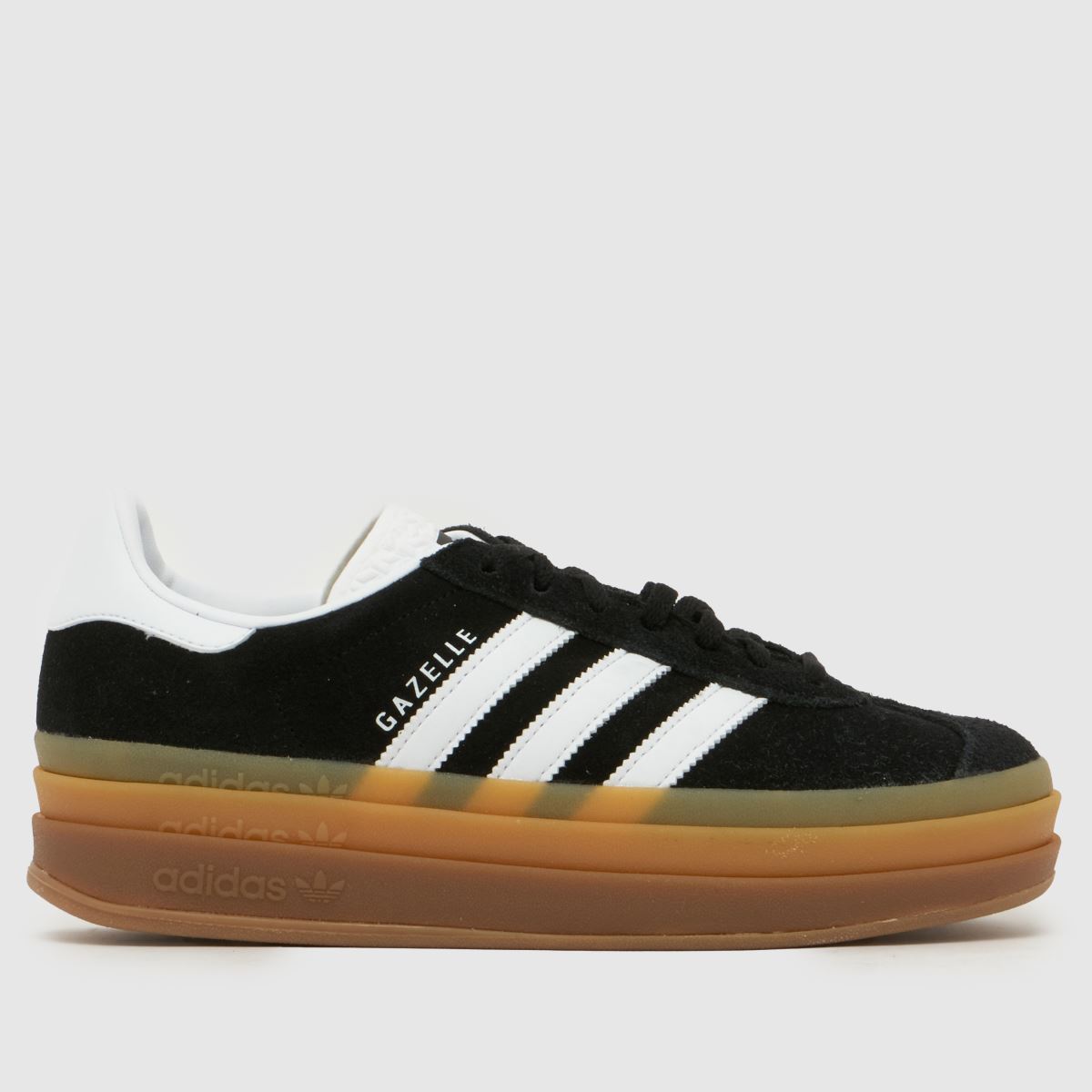 adidas Gazelle Bold Trainers in Black & White