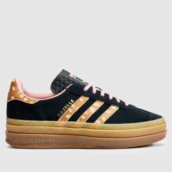 adidas Black & Brown Gazelle Bold Womens Trainers