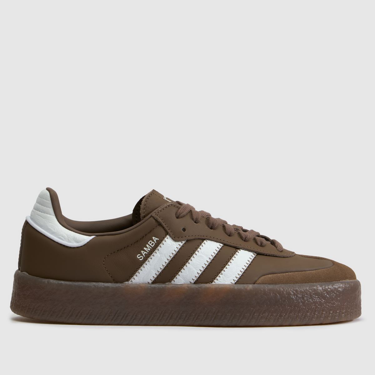 adidas Sambae in Brown & White adidas Sambae