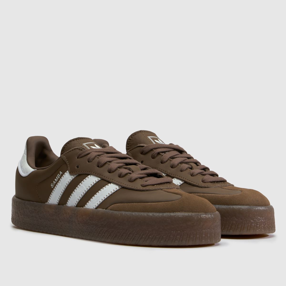 adidas Sambae in Brown & White adidas Sambae 3