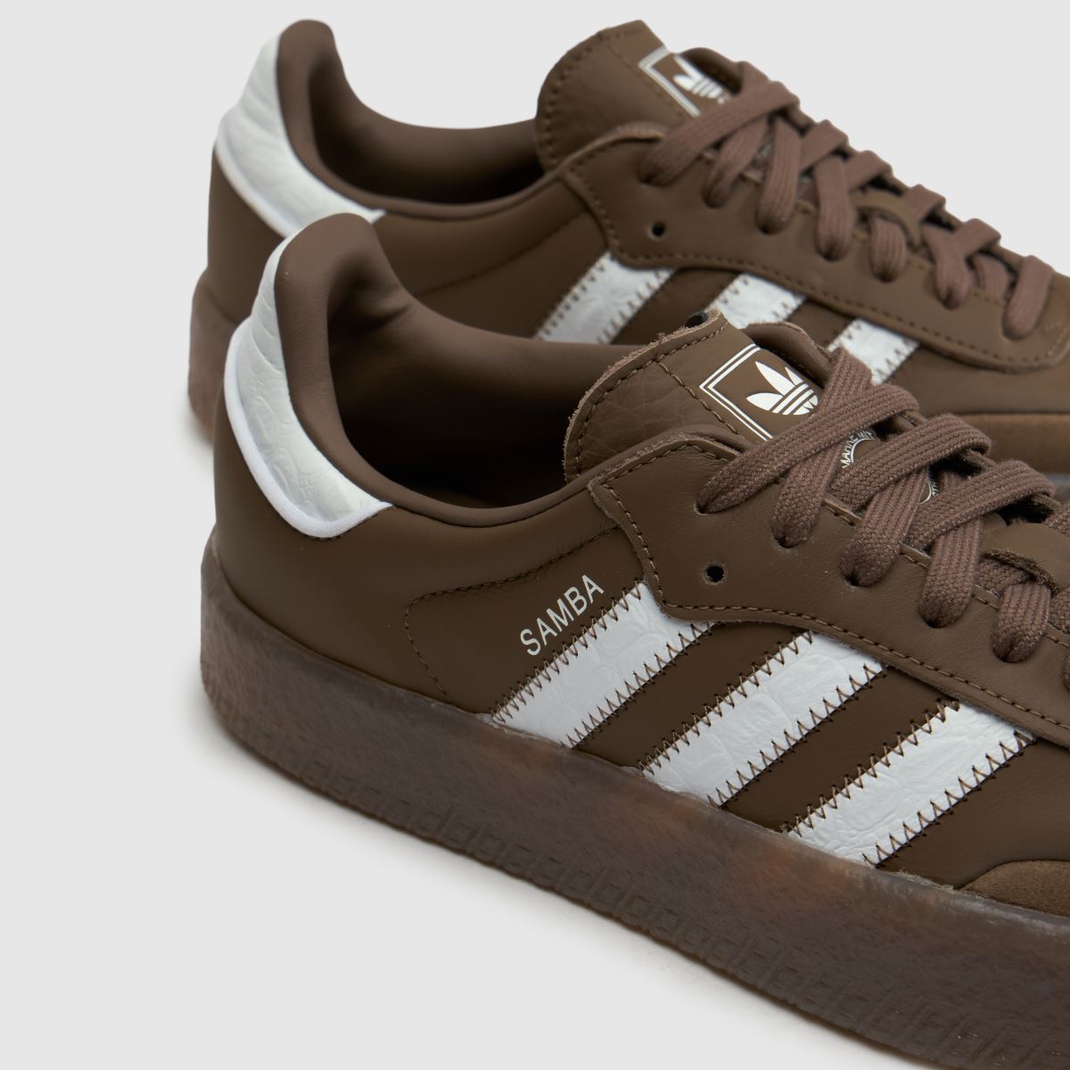 adidas Sambae in Brown & White adidas Sambae 4