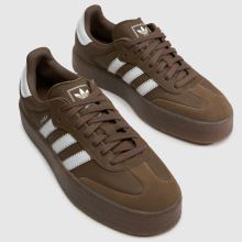 adidas Sambae in Brown & White adidas Sambae,4 of 4