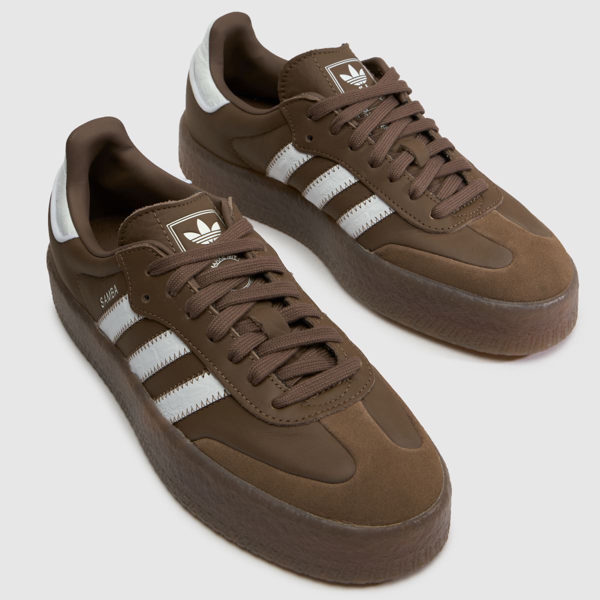 adidas Sambae in Brown & White adidas Sambae 7