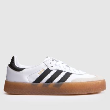 adidas White & Black Sambae Womens Trainers