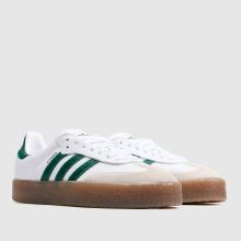 adidas Sambae in White & Green adidas Sambae,2 of 4