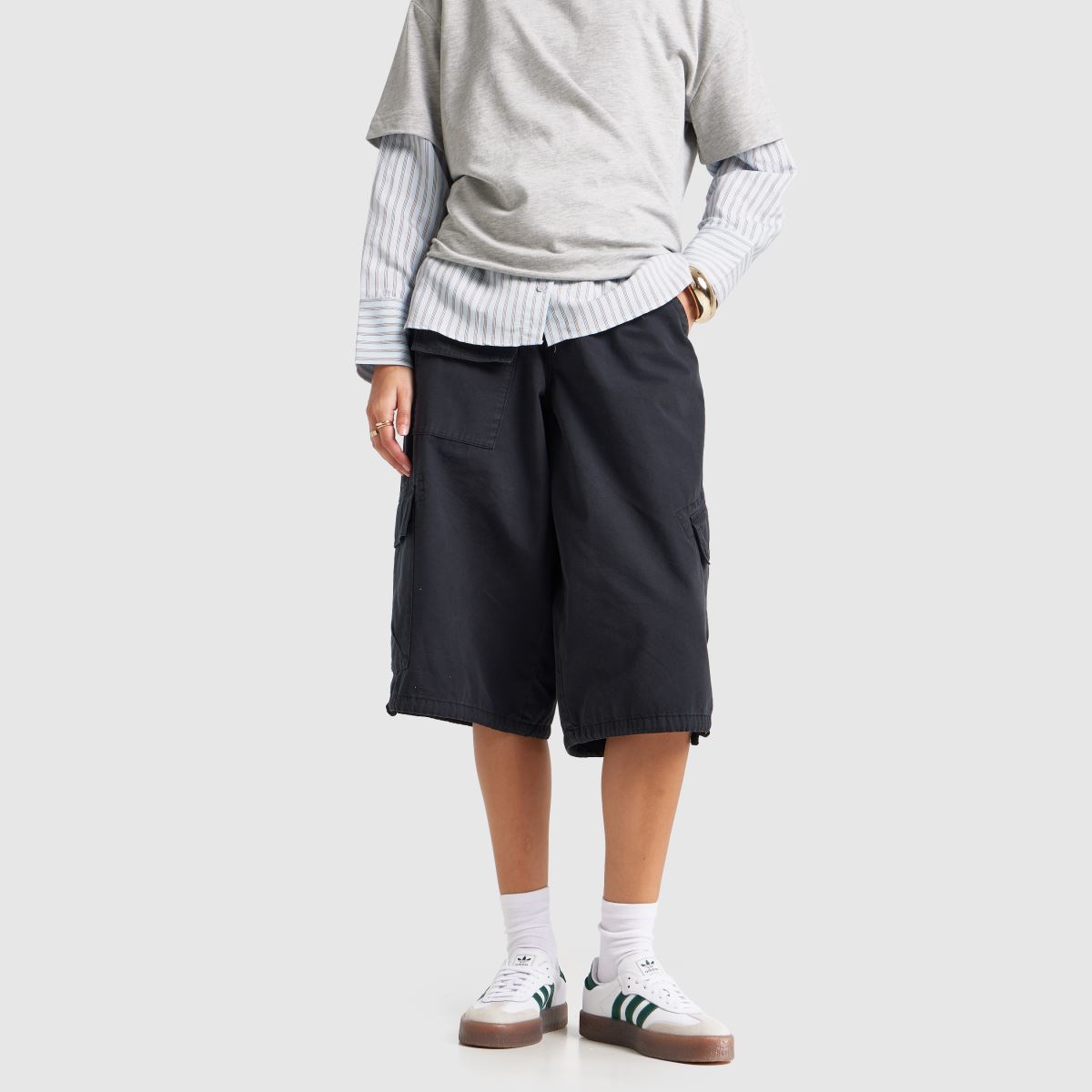 adidas Sambae in White & Green adidas Sambae 8