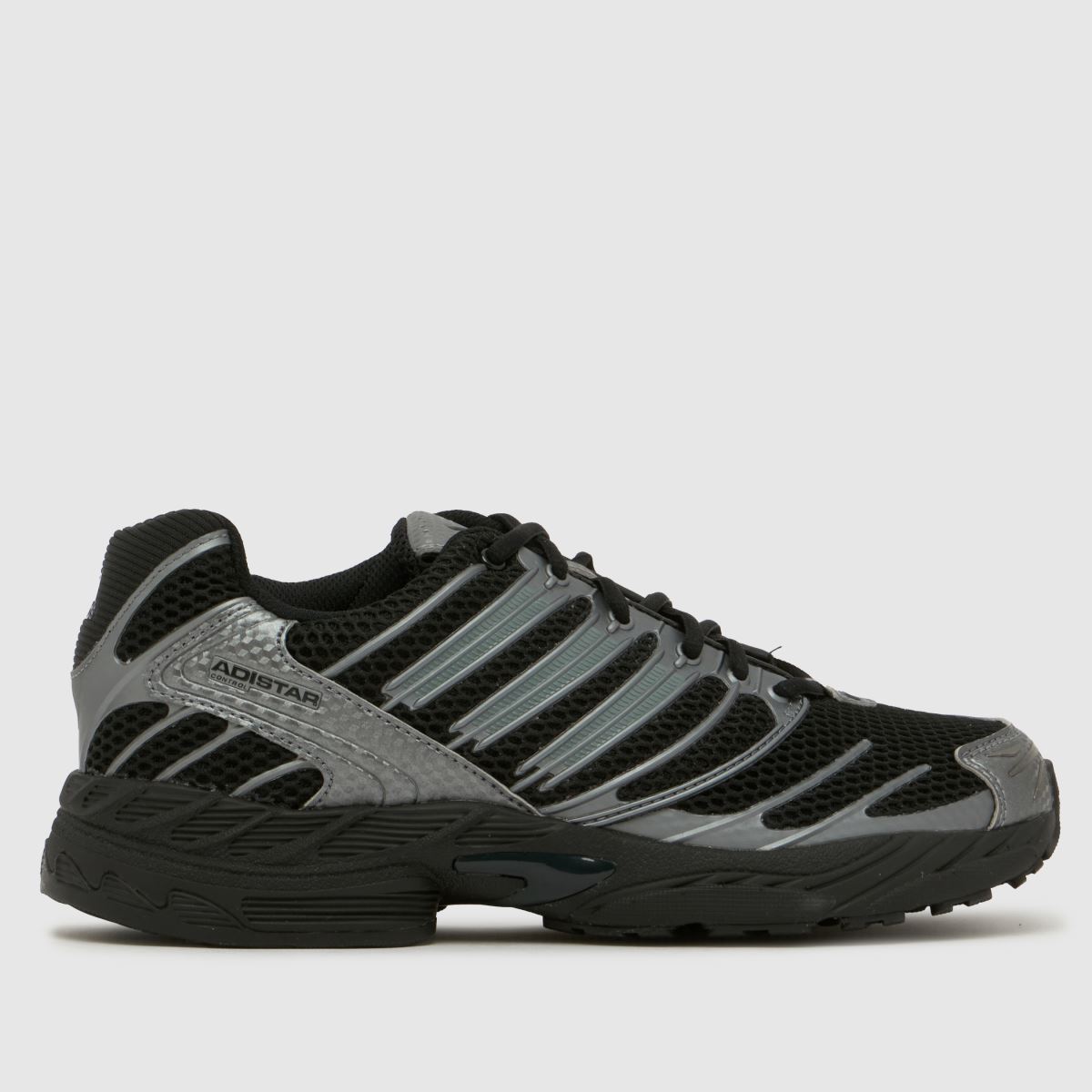 adidas Adistar Control 3 Trainers in Black & Silver