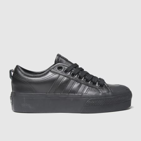 black nizza trainers