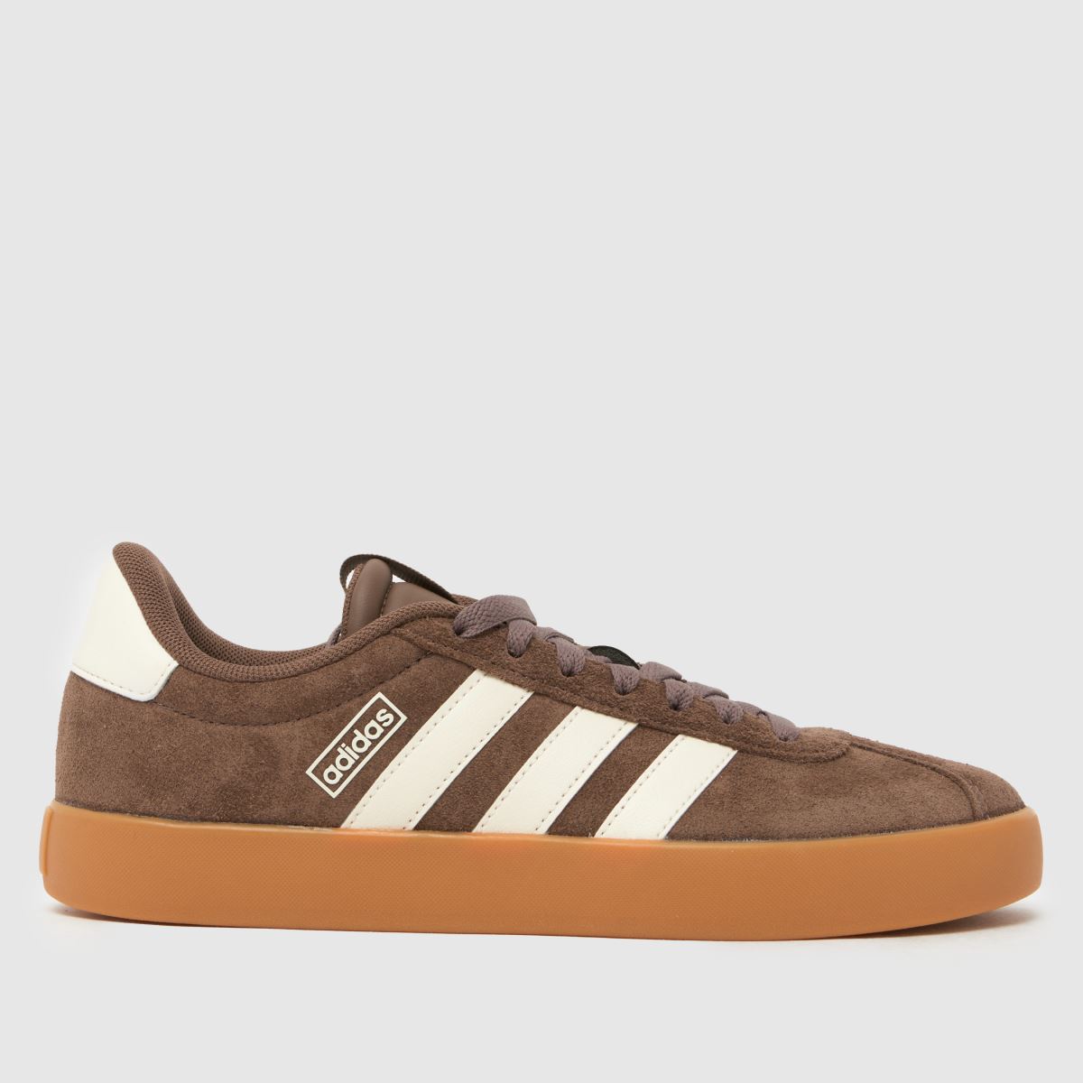 Image of adidas VL Court 3.0 Trainers in Brown & White