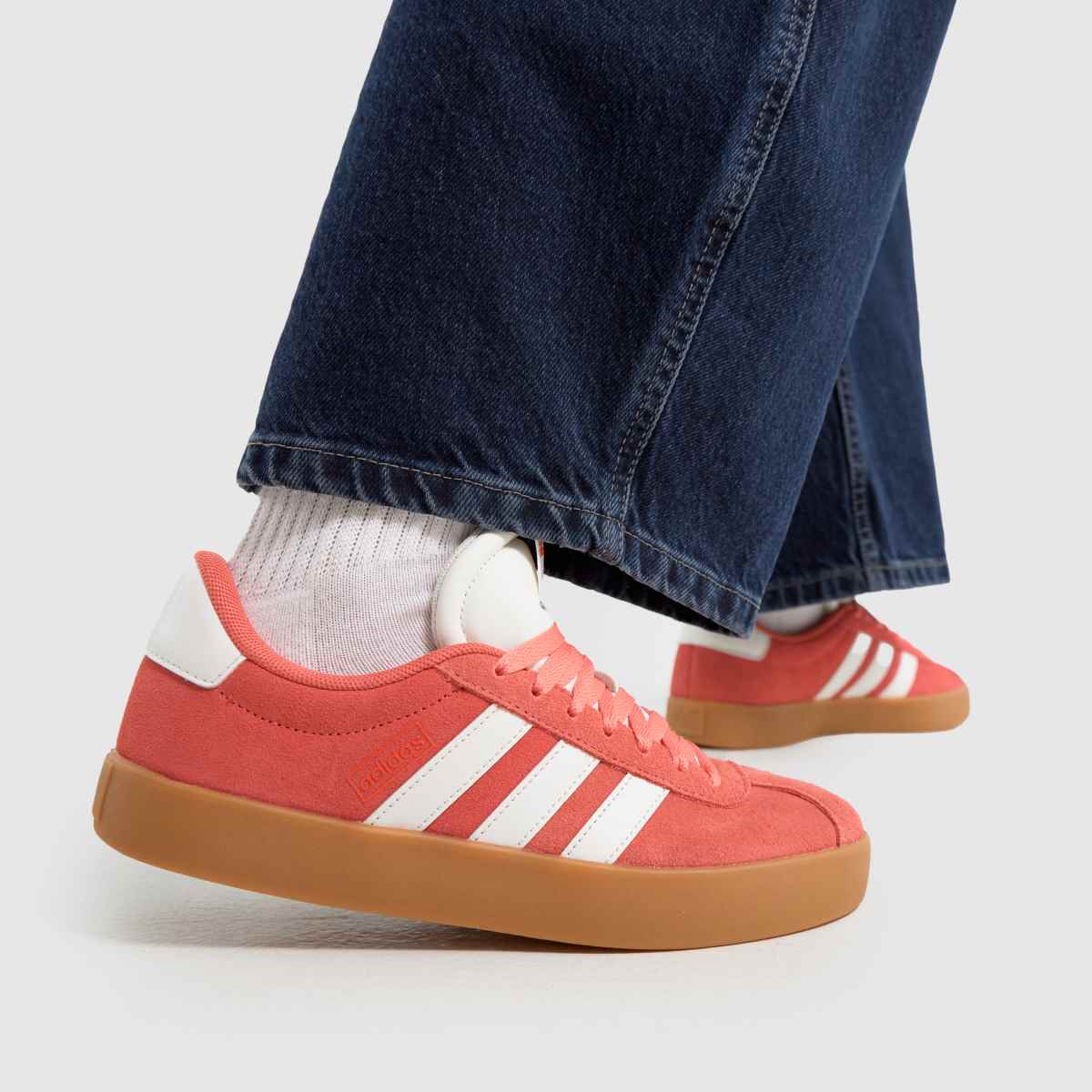 adidas red jeans