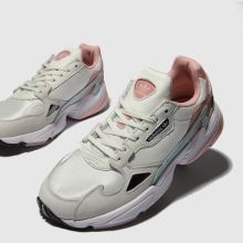 Damen adidas Weiß-pink Falcon Sneaker Damen adidas Weiß-pink Falcon Sneaker