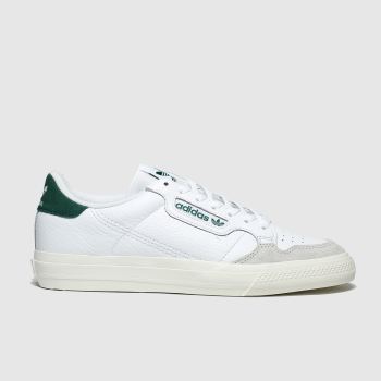 adidas white & green continental vulc trainers adidas white & green continental vulc trainers