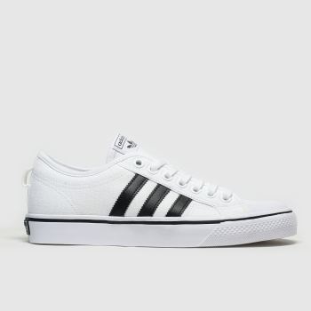 adidas white & black nizza trainers adidas white & black nizza trainers