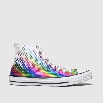 converse white & pink all star kaleidoscope hi trainers converse white & pink all star kaleidoscope hi trainers