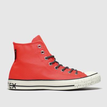 converse orange all star gore tex hi trainers converse orange all star gore tex hi trainers