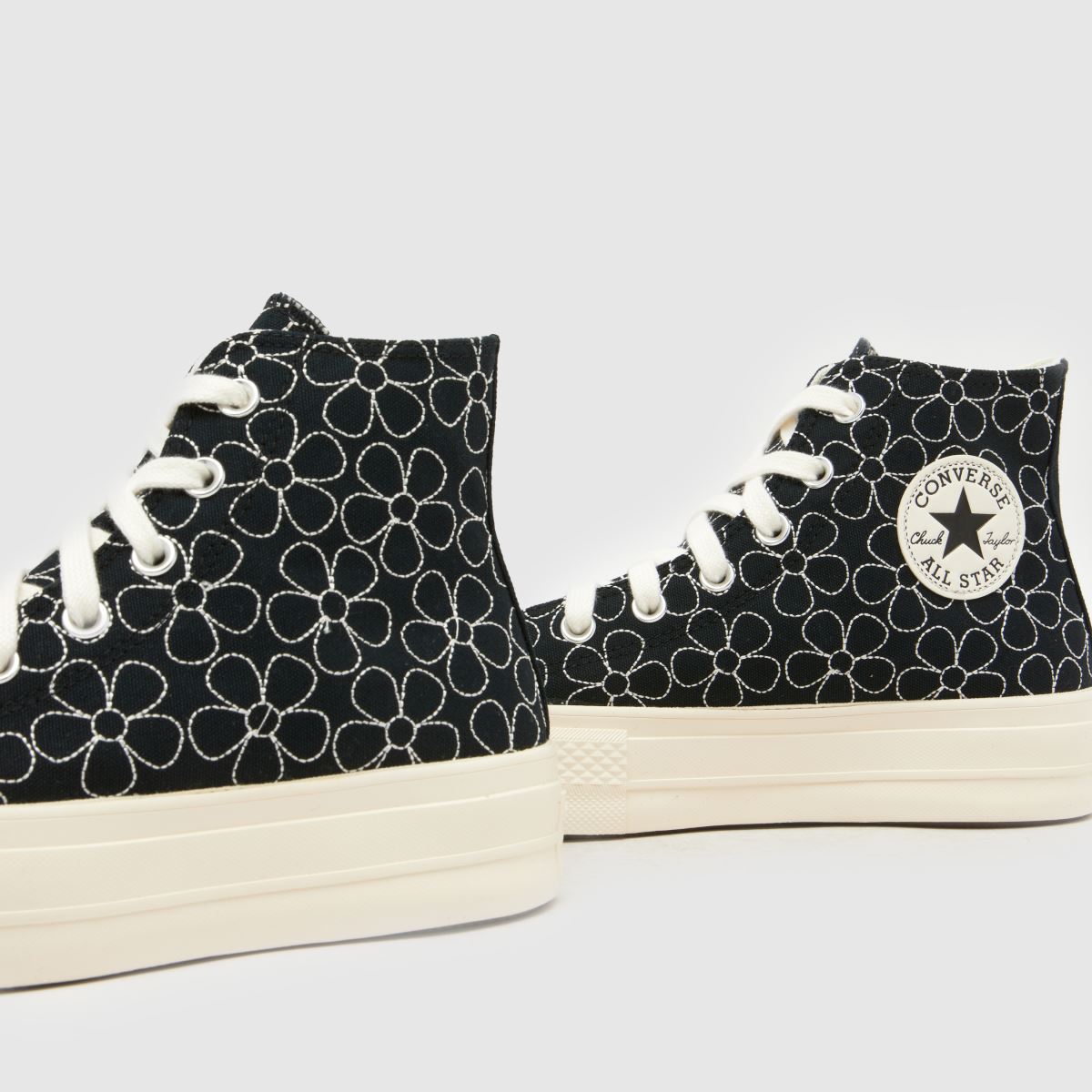 Converse All Star Lift Hi in White & Black Converse All Star Lift Hi 7