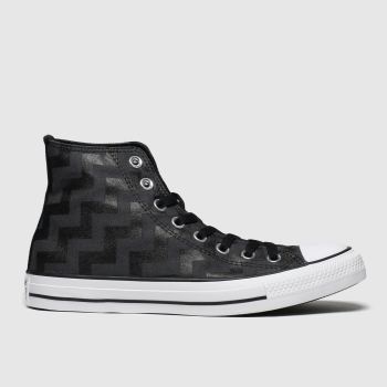 converse black all star glam dunk hi trainers converse black all star glam dunk hi trainers