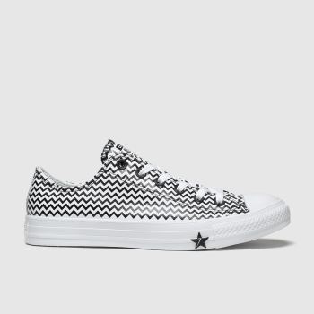 converse white & black all star vltg ox trainers converse white & black all star vltg ox trainers