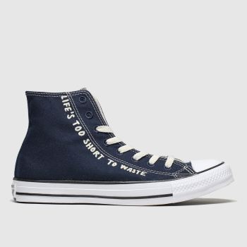 converse navy & white all star renew hi trainers converse navy & white all star renew hi trainers