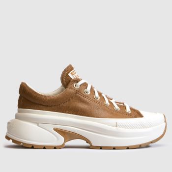 Converse Brown & White Run Star Crush Womens Trainers
