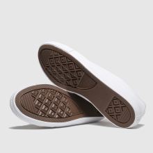white & gold all star dainty gs ox trainers