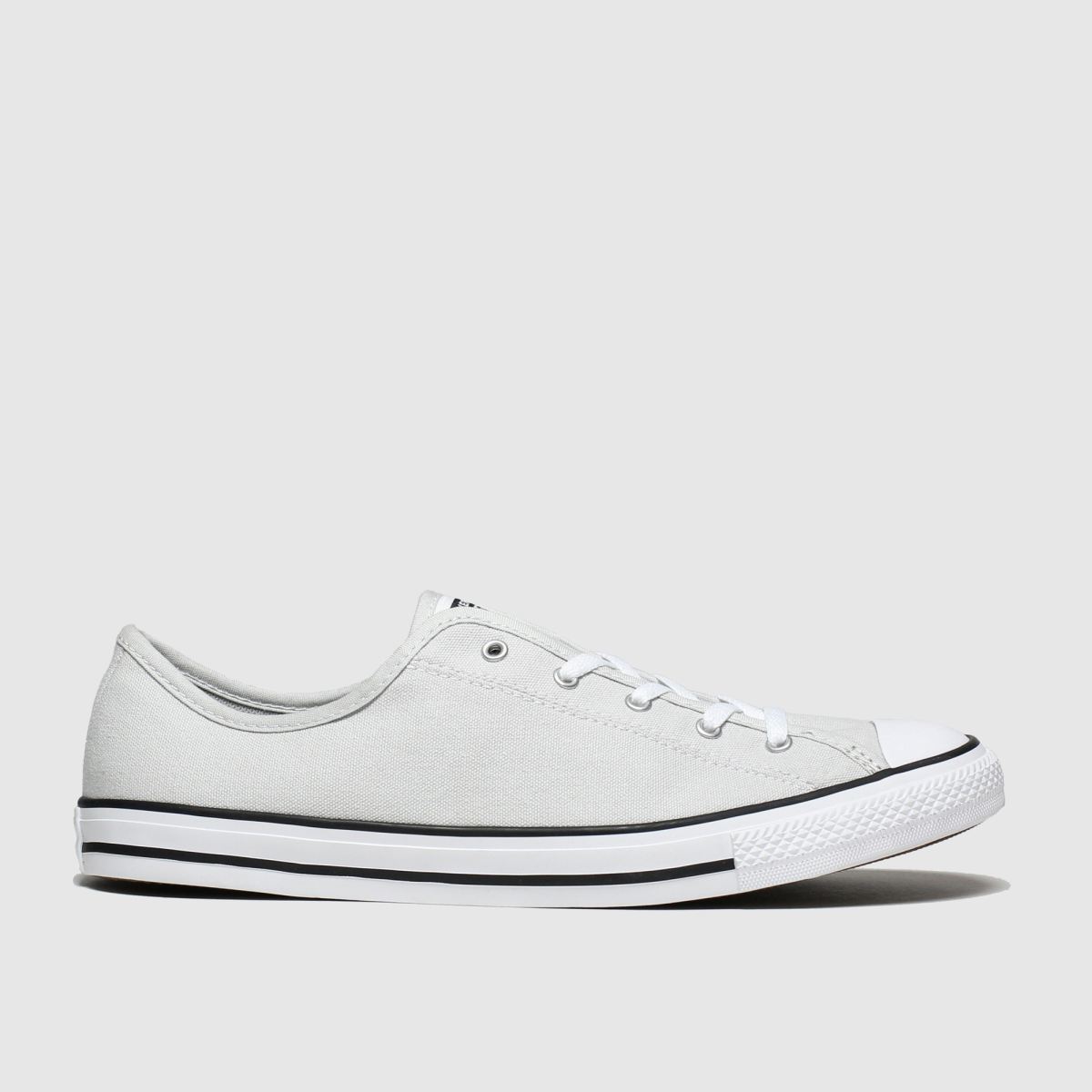 womens light grey converse all star dainty gs ox trainers | schuh