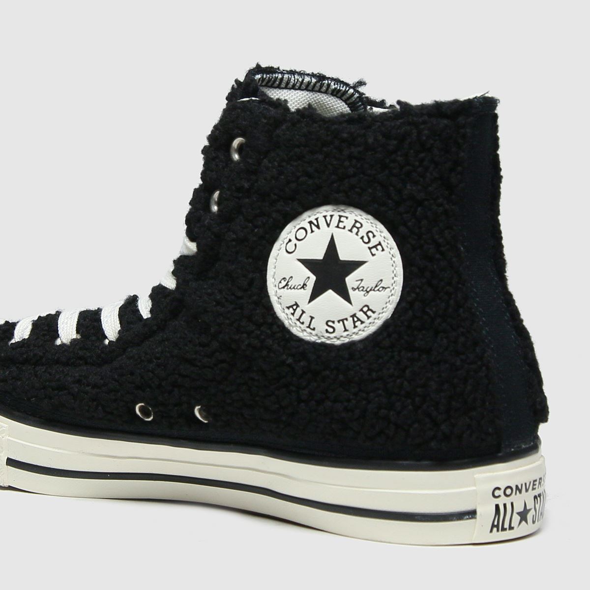 Womens Black & White Converse All Star Hi Trainers | schuh