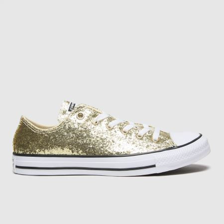 glitter converse gold
