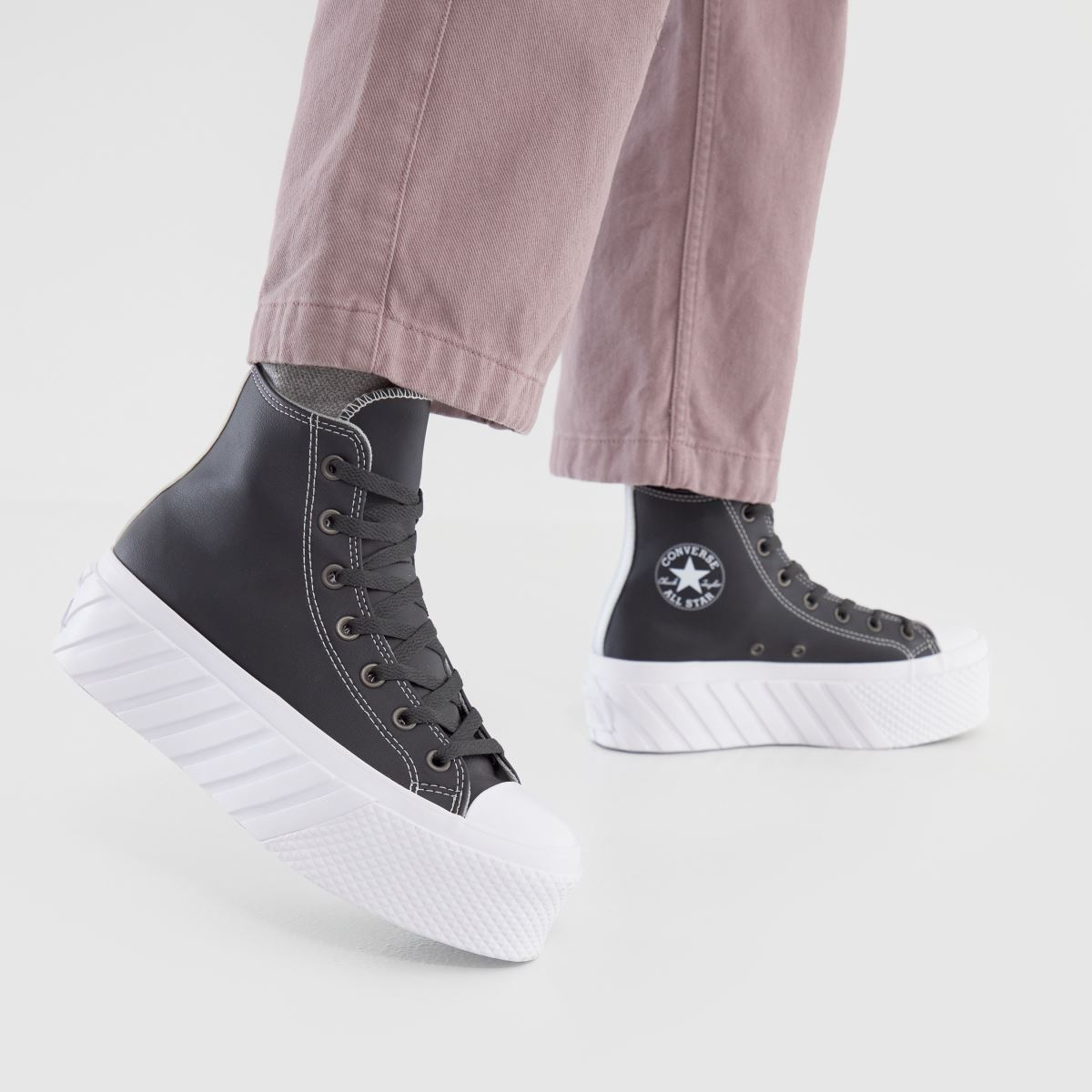 grey metallic converse