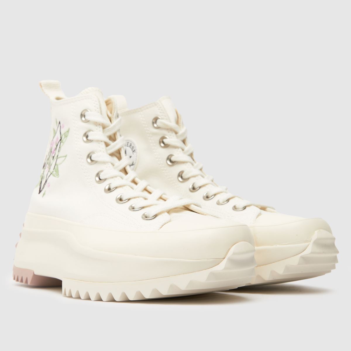 Womens White Converse Run Star Hike Crystal Energy Trainers schuh