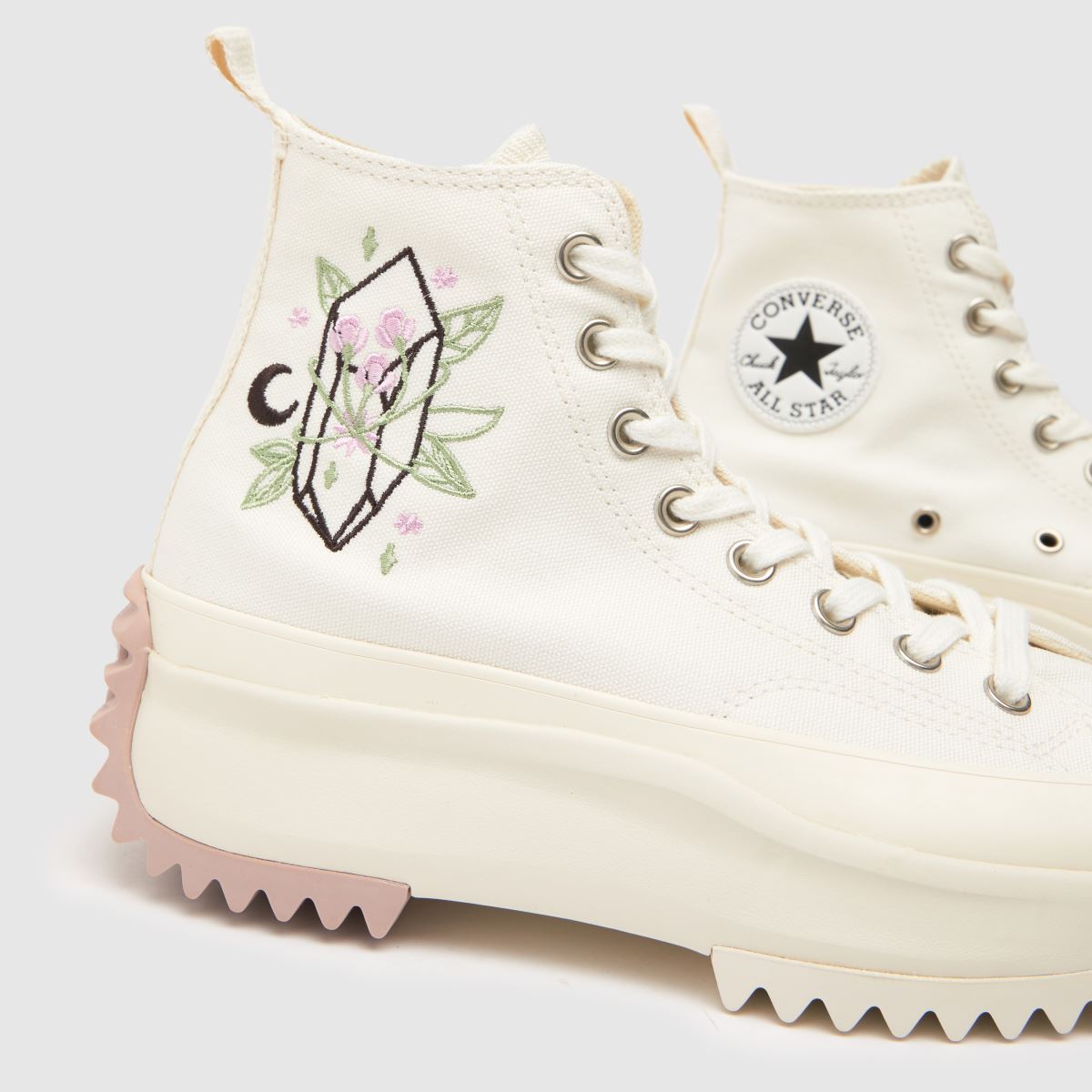 Womens White Converse Run Star Hike Crystal Energy Trainers schuh