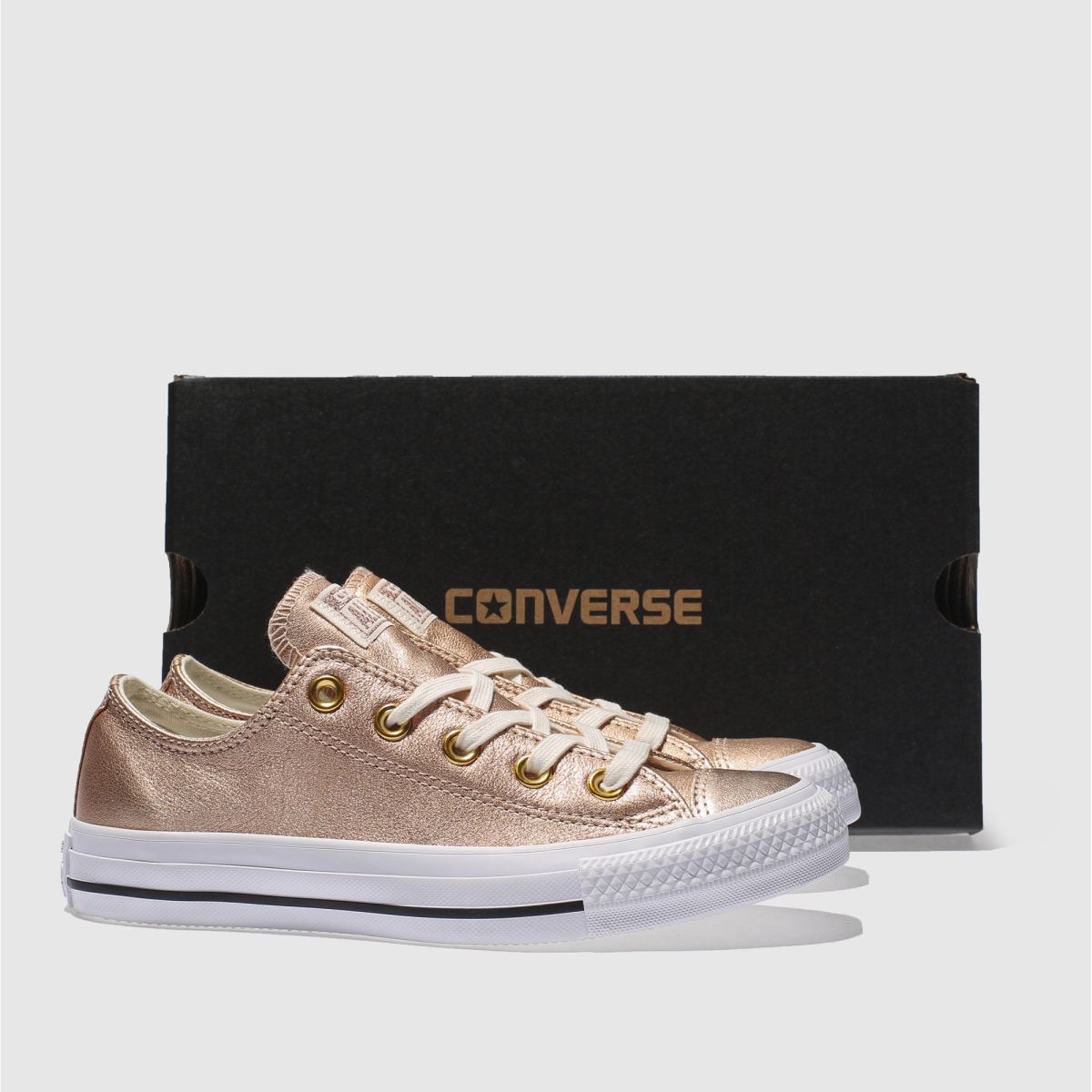 converse all star rose gold metallic