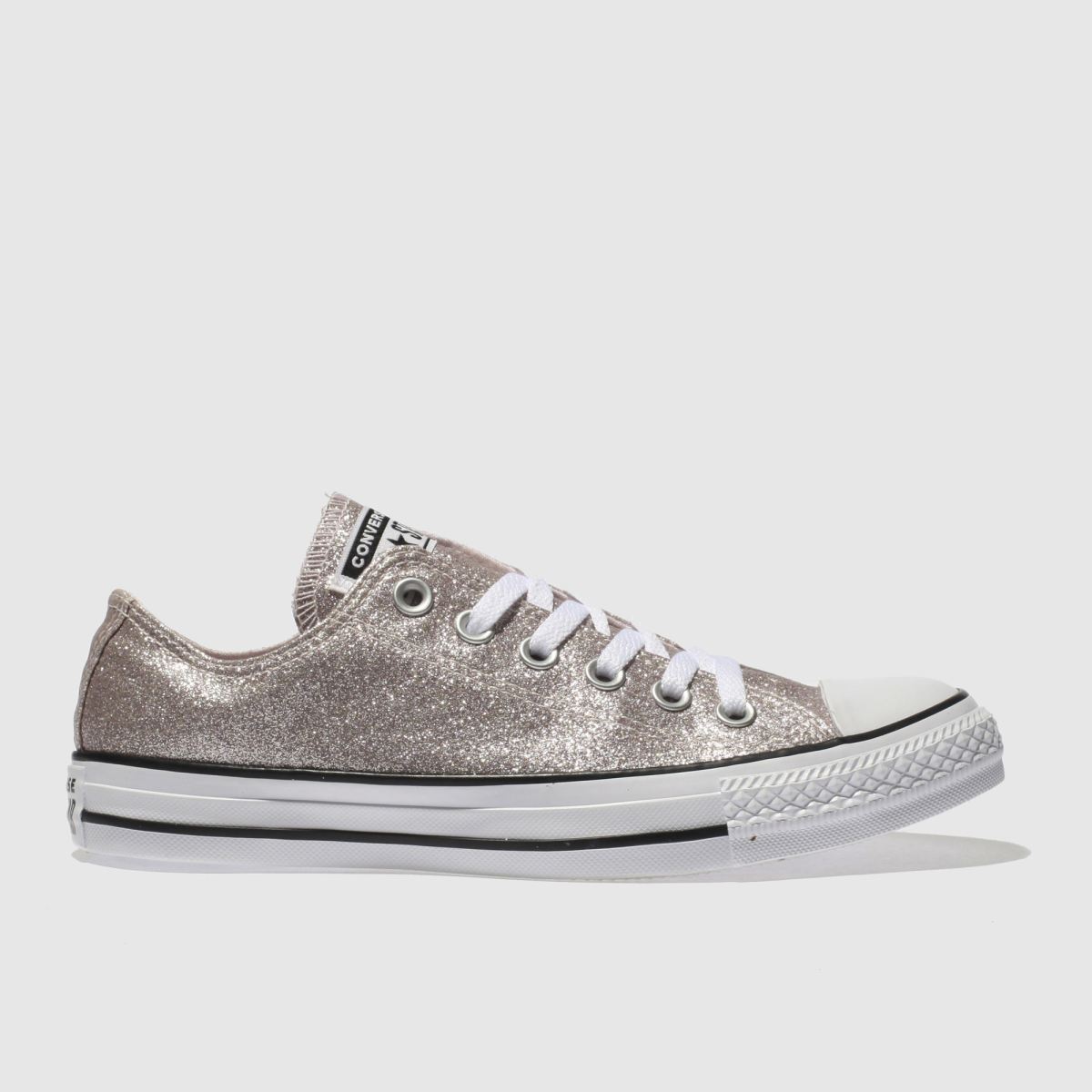 Converse Pale Pink All Star Glitter Ox 