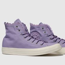 converse white all star frilly thrills ox trainers