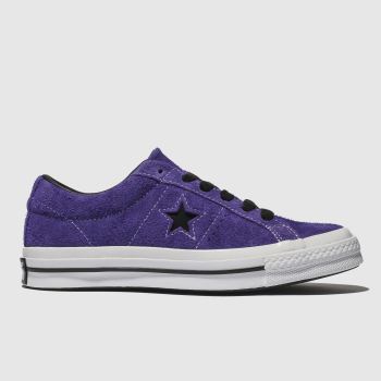 converse purple one star ox suede trainers converse purple one star ox suede trainers