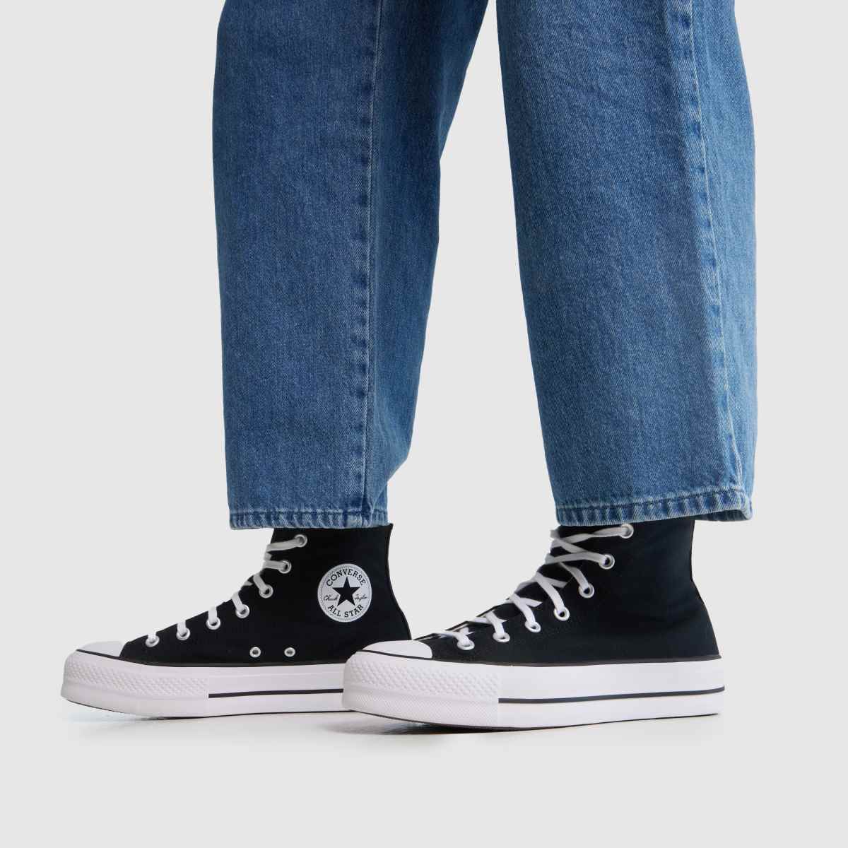 Converse All Star Lift Hi Trainers in Black