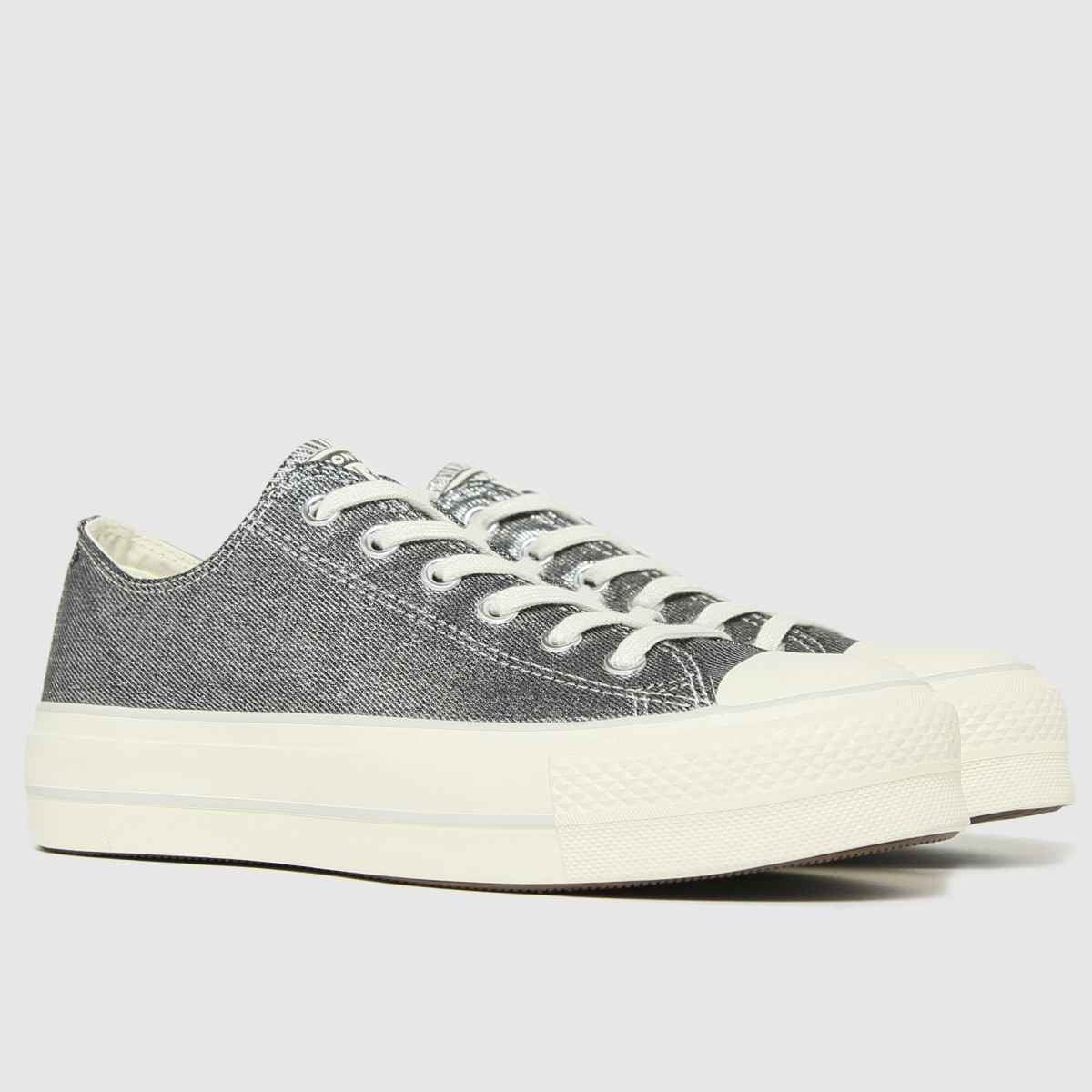 Metallic pewter converse Clearance